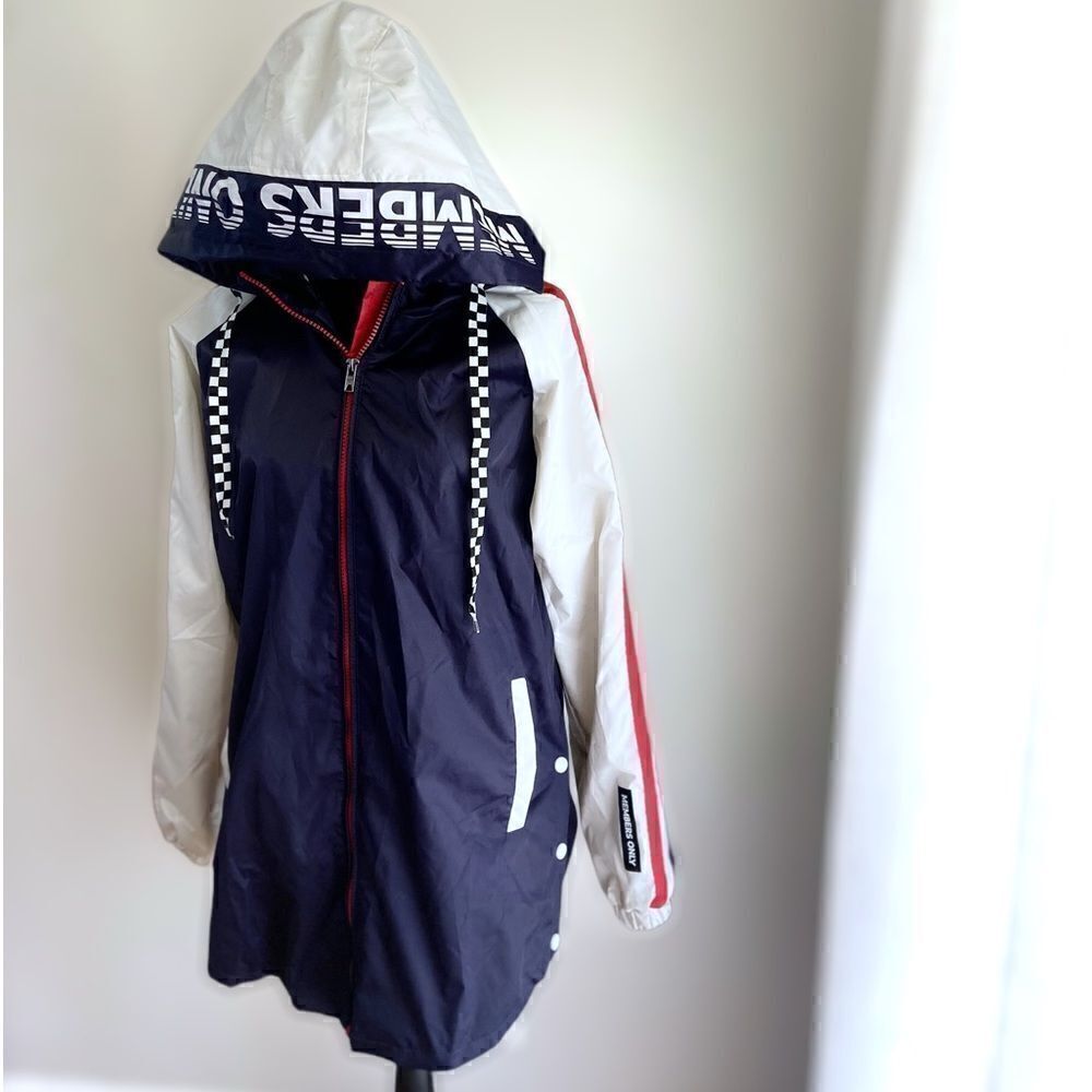 MEMBERS ONLY 90s Colorblock Winter Rain Parka  Jacket Size S - Picture 2 of 11